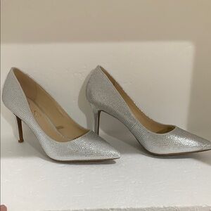 Jessica Simpson silver shoes